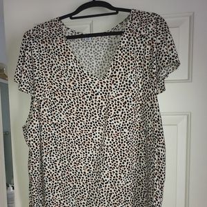 Old Navy Cheetah Print Blouse